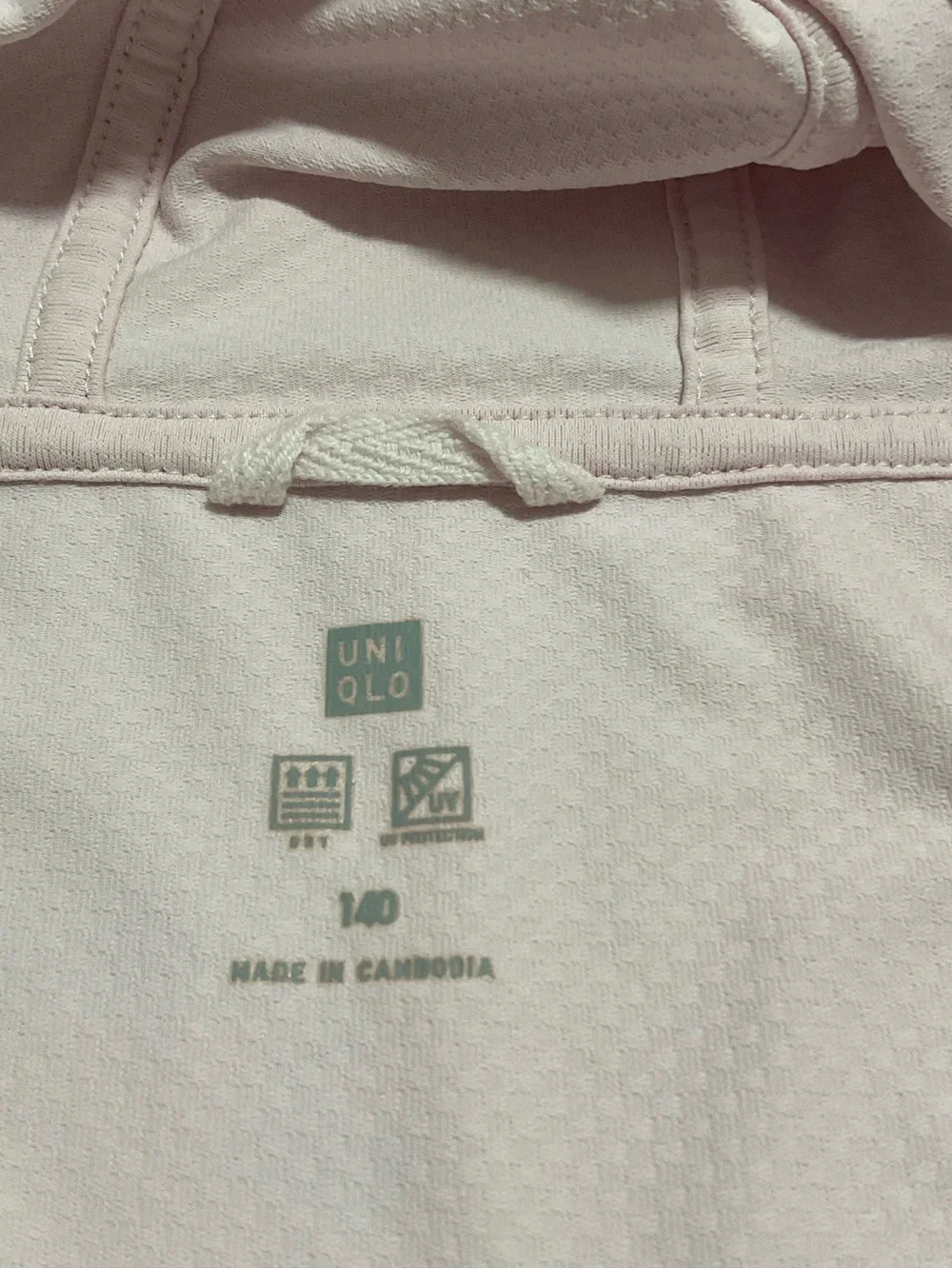 Uniqlo Kids Girls Pink Light Weight Hooded Zip-up Jacket - Size 140